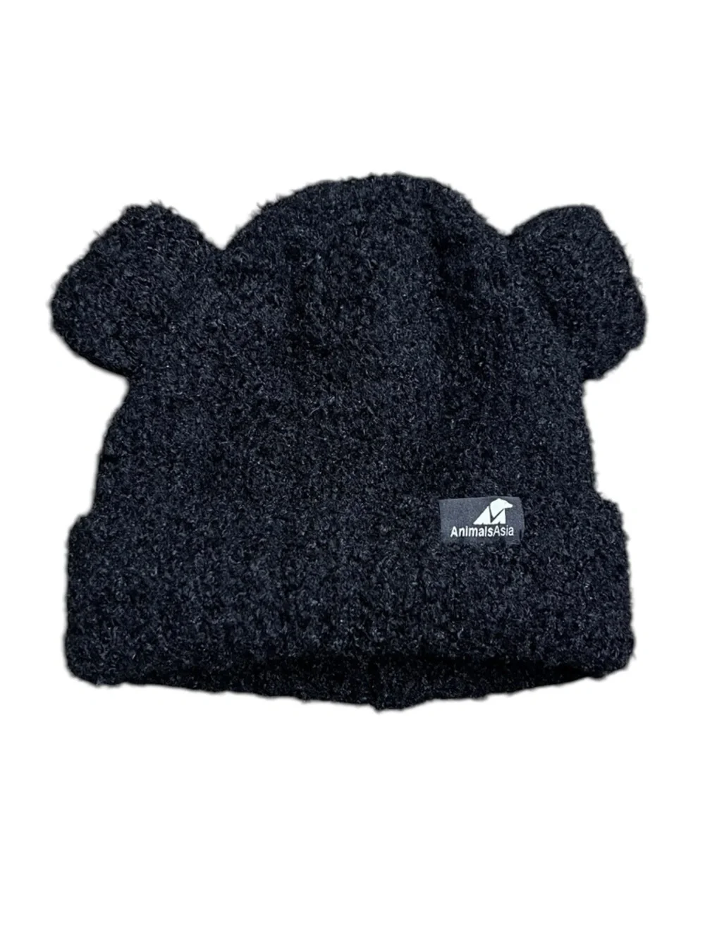 New Animals‎ Asia Black Plush Bear-Ear Kids Beanie
